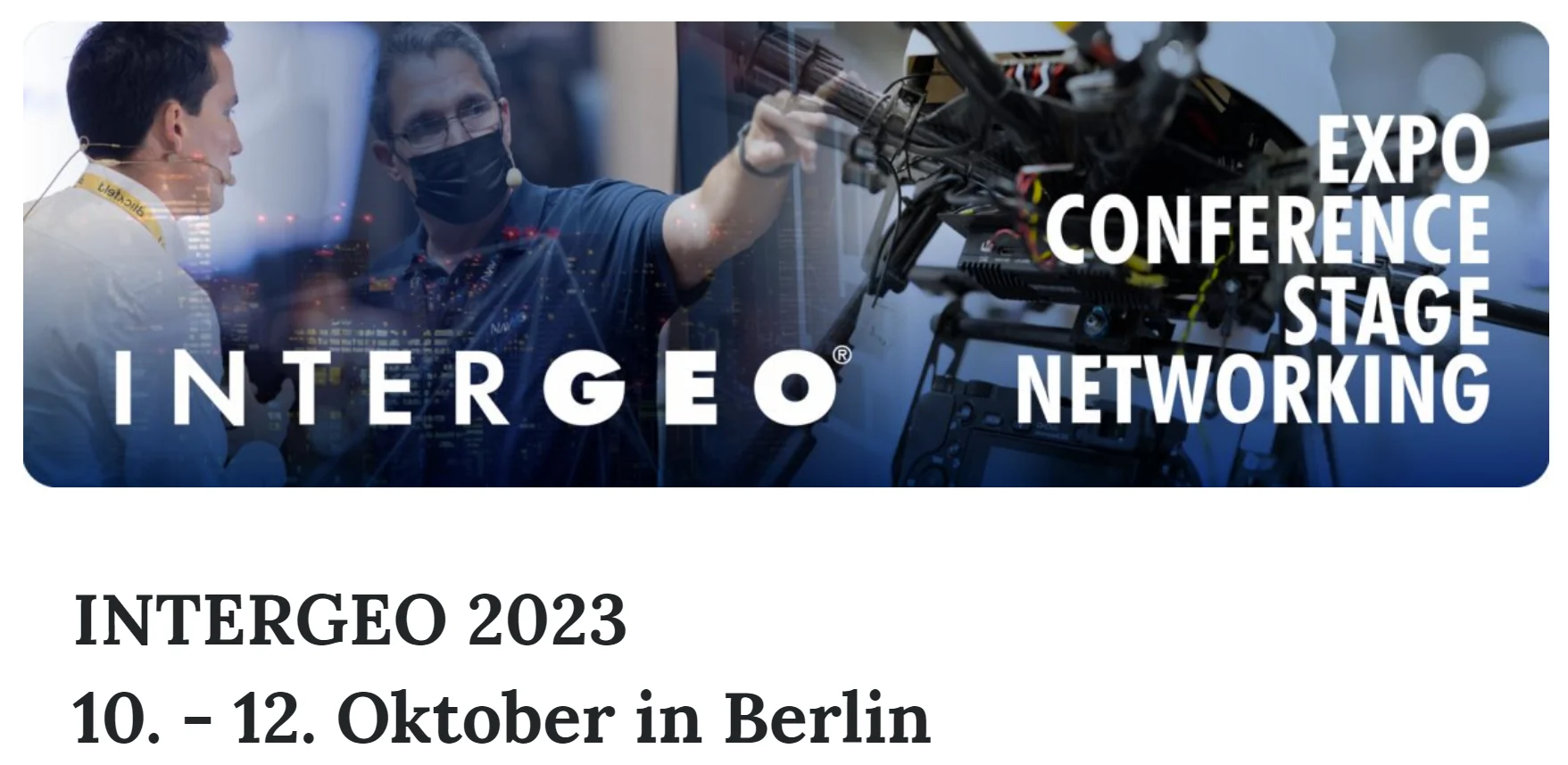 Intergeo 2023 - Inspiration for a smarter world